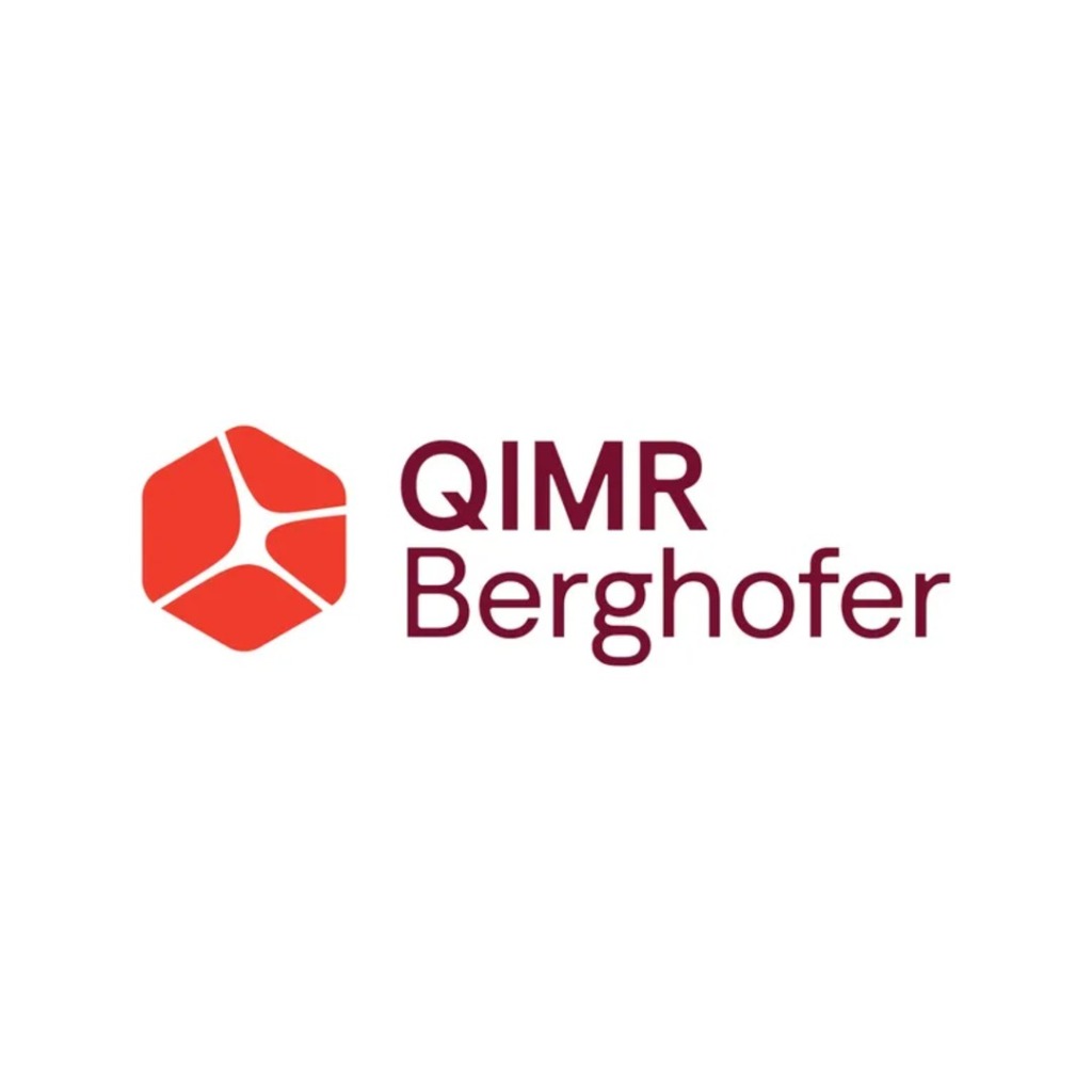 Logo of QIMR Berghofer, associated with the early-onset bowel cancer centre of research excellence.